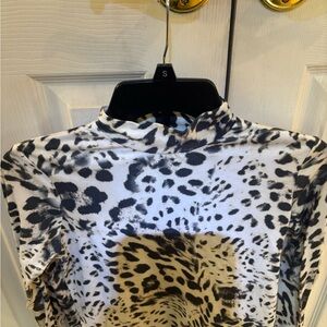 Elie Tahari Animal Print Top